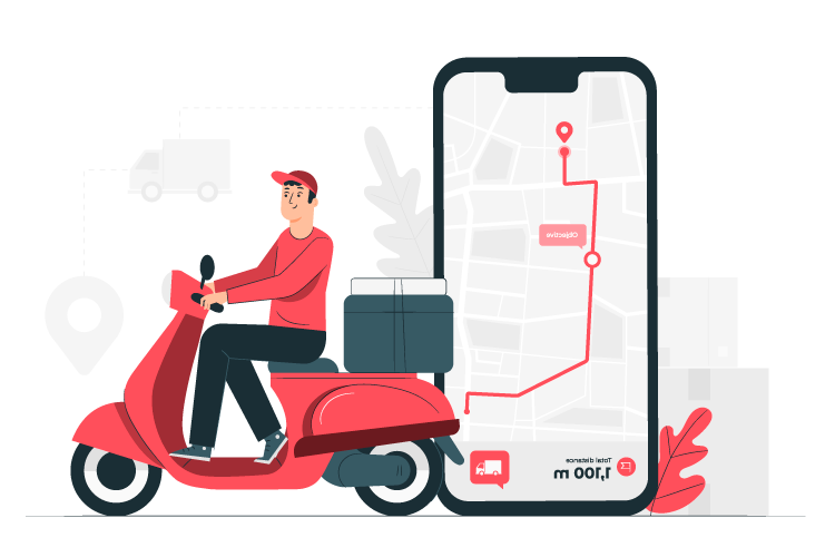 Courier Service Illustration